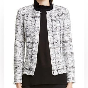 Lafayette 148 New York Noelle Tweed Blazer Jacket